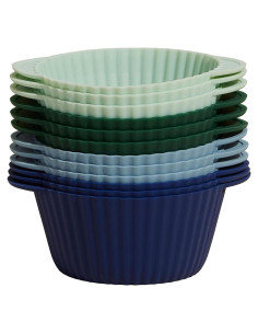Moldes de Silicona para Cupcakes GIR Menta Helada - 12 Pzas
