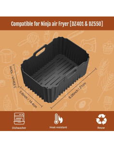 Forros de Silicona para Freidora de Aire MAGEDON 10QT 2