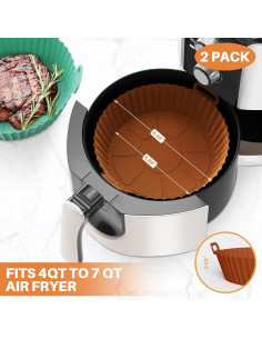 Rejillas de Silicona ME.FAN para Freidora de Aire 21.5 cm 2