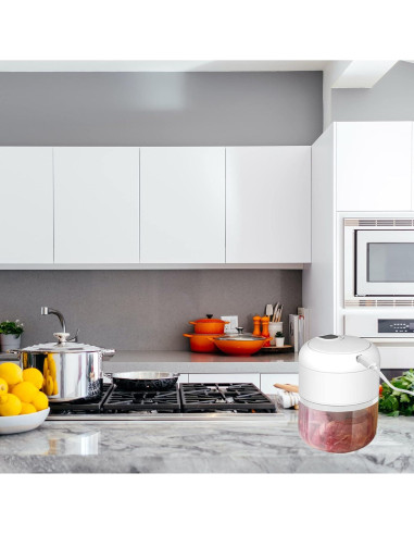 Picadora de Alimentos Mini Pogeair Inalámbrica 3 Tazas 100/250/350ml