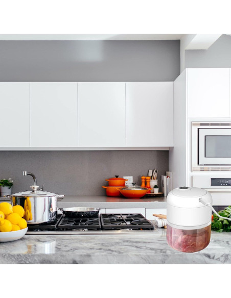 Picadora de Alimentos Mini Pogeair Inalámbrica 3 Tazas 100/250/350ml