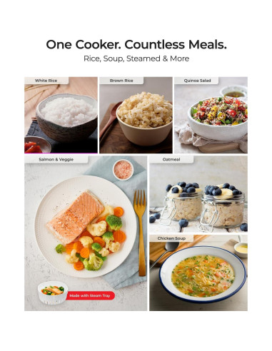 Cocedor de Arroz CUCKOO CR-1095 10 Tazas Antiadherente Blanco