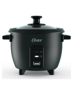 Olla Arrocera Eléctrica Oster 6 Tazas Antiadherente Negra