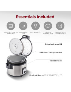 Cocina de Arroz Comercial CUCKOO CR-3032 60 Copas Antiadherente 2