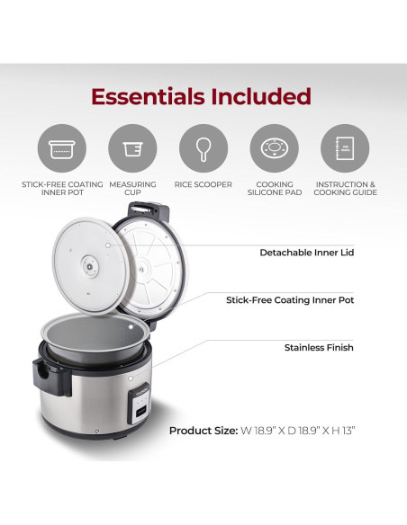 Cocina de Arroz Comercial CUCKOO CR-3032 60 Copas Antiadherente
