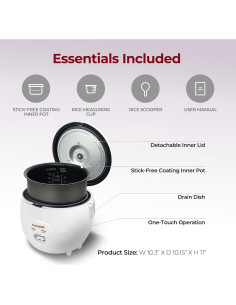 Cocedor de Arroz Eléctrico CUCKOO CR-0671V 12 Tazas Antiadherente 2