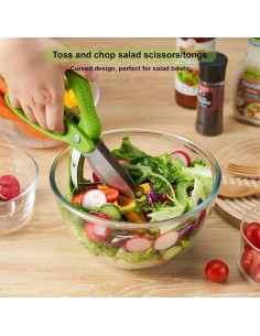 Tijeras para Ensalada ALEXPHY Acero Inoxidable Verde 2