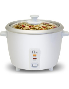 Olla Arrocera Eléctrica Elite Gourmet ERC-003ST 6 Tazas Blanca 2