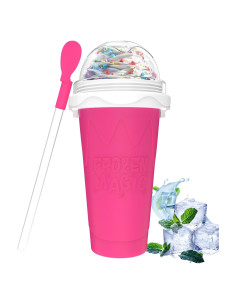 Taza Slushie Honbuty Rosa 350ml Silicona Reutilizable