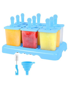Moldes de Paletas 9 Cavidades Alinana Sin BPA con Accesorios