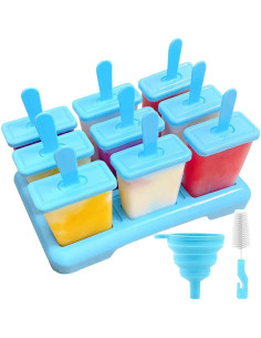 Moldes de Paletas 9 Cavidades Alinana Sin BPA con Accesorios 2