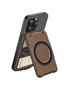 Soporte Magnético PROfezzion para iPhone 16/15/14/13/12 - Cartera RFID para 4 Tarjetas