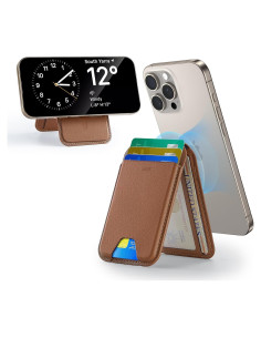 Cartera MagSafe ESR Marrón para iPhone 12-16, 5 Tarjetas