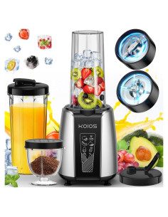 Licuadora Personal KOIOS 1000W con 2 Tazas de 650ml