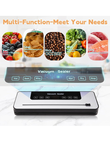 Máquina Selladora al Vacío Food Saver Blanca 50 Bolsas