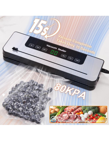 Máquina Selladora al Vacío Food Saver Blanca 50 Bolsas