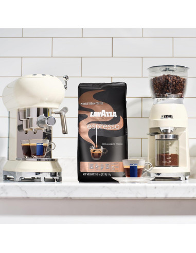 Café en Grano Lavazza Espresso 100% Arábica 1 kg Tostado Medio