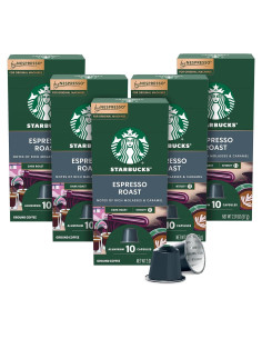 Cápsulas de Espresso Tostado Oscuro Starbucks Nespresso 50 Unidades