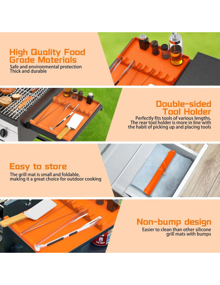 Alfombrilla de Silicona para Parrilla Blackstone 43x29 cm