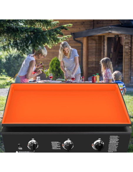 Alfombrilla de Silicona HONSREO 91,44 cm Naranja para Plancha