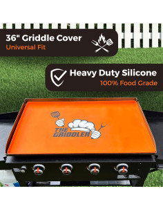 Alfombrilla de Silicona The Griddler 36" Universal Naranja 2