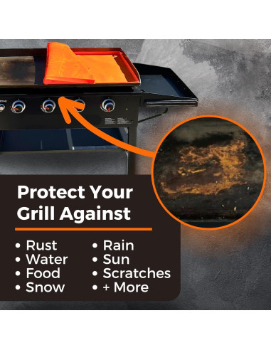 Alfombrilla de Silicona The Griddler 36" Universal Naranja