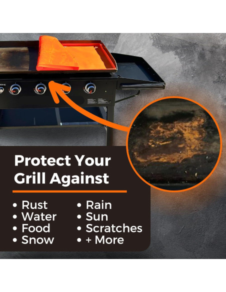 Alfombrilla de Silicona The Griddler 36" Universal Naranja