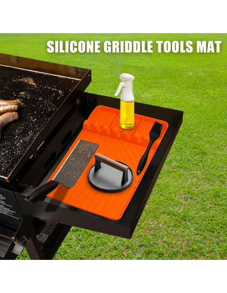 Tapete de Silicona IHVATO 40x27cm Antideslizante para Parrilla