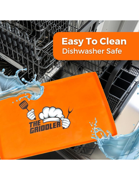 Alfombrilla de Silicona The Griddler 36" Universal Naranja