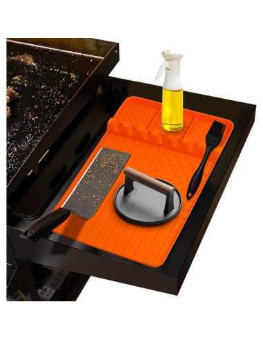 Tapete de Silicona IHVATO 40x27cm Antideslizante para Parrilla