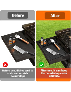 Alfombrilla de Silicona para Utensilios de Parrilla Vodolo 34x34 cm 2