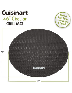 Alfombrilla Circular para Parrilla Cuisinart 116,8 cm PVC 2