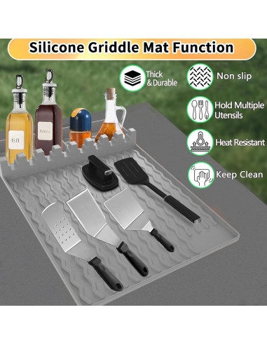 Alfombrilla de Silicona para Parrilla Blackstone 40x29cm