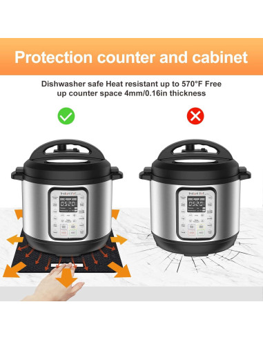 Alfombrilla Resistente al Calor SIUDANGKA 30x35.5 cm 2 Pcs