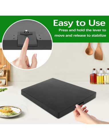 Bandeja Deslizante JAYOBGO 30x40 cm con Ruedas y Freno