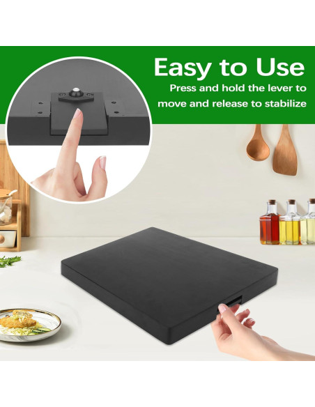 Bandeja Deslizante JAYOBGO 30x40 cm con Ruedas y Freno