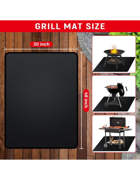 Mat protector para parrilla Rumlick 121,9 x 76,2 cm