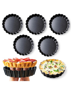 Paquete de 8 Moldes Redondos Antiadherentes FIDZ PAN 10 cm