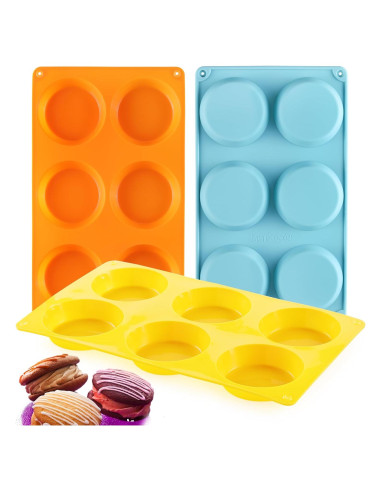 Molde de Silicona para Muffin Top Mituer - Juego de 3