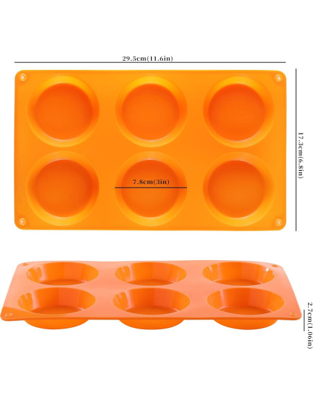 Molde de Silicona para Muffin Top Mituer - Juego de 3