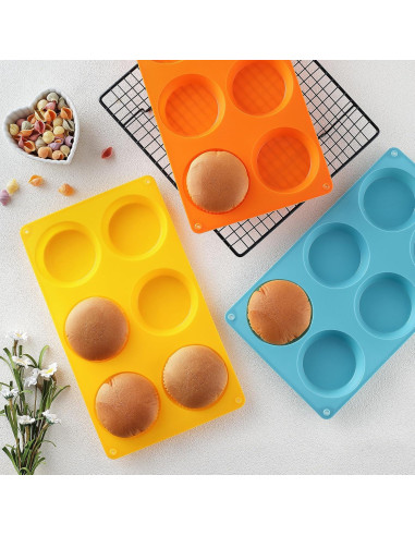 Molde de Silicona para Muffin Top Mituer - Juego de 3