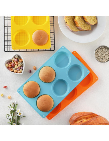 Molde de Silicona para Muffin Top Mituer - Juego de 3