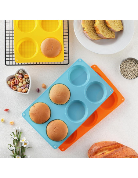 Molde de Silicona para Muffin Top Mituer - Juego de 3