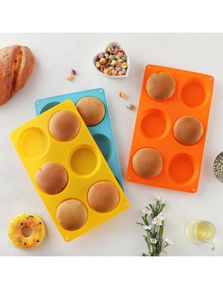 Molde de Silicona para Muffin Top Mituer - Juego de 3