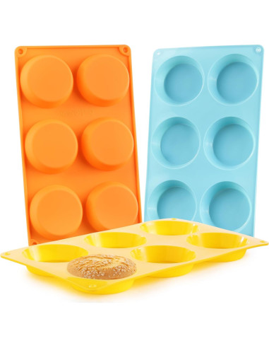 Molde de Silicona para Muffin Top Mituer - Juego de 3