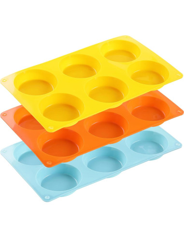 Molde de Silicona para Muffin Top Mituer - Juego de 3