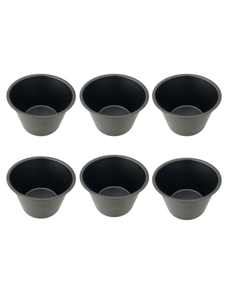Set de 6 moldes para popover Heluok antiadherentes 8.9 cm