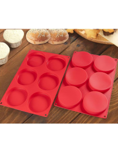 Moldes de Silicona Dootafy 2 Pack para Pan de Hamburguesa 10 cm 2
