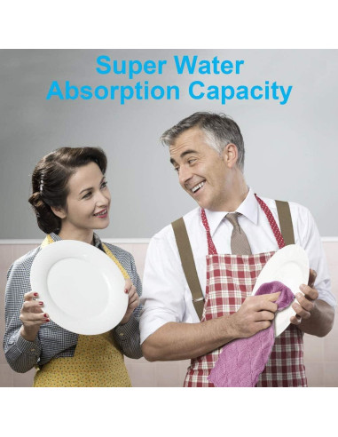 12 Toallas de Cocina Reutilizables OstWony 25x15 cm Microfibra