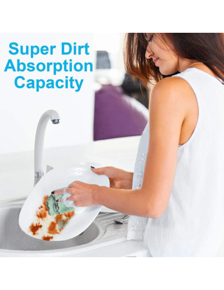 12 Toallas de Cocina Reutilizables OstWony 25x15 cm Microfibra